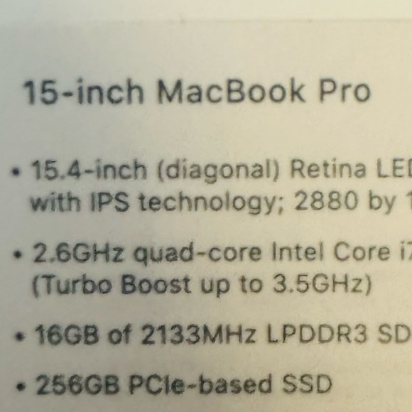 MacBook Pro BOX ONLY - Picture 9 of 9